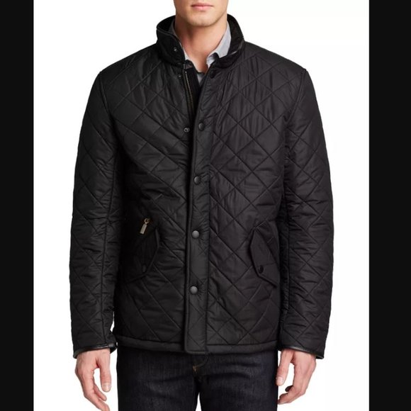 Barbour Other - Barbour Powell Black Quilted Jacket Mens L